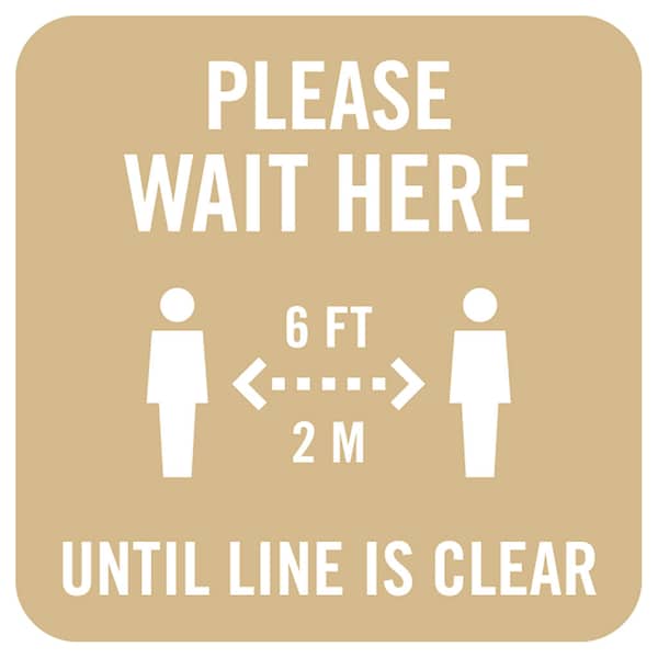 Identity Group Wait Until Line Is Clear, Tan, 15" 8492T